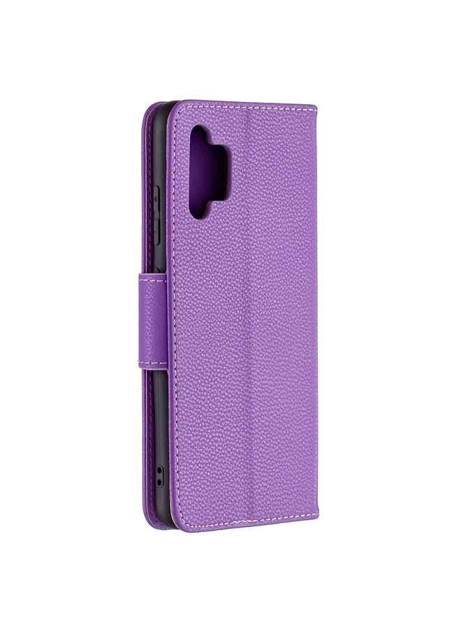 S-TOP Case For Samsung Galaxy A32 4G Litchi Texture Pure Color Horizontal Flip Leather Case with Holder & Card Slots & Wallet & Lanyard - Image 3