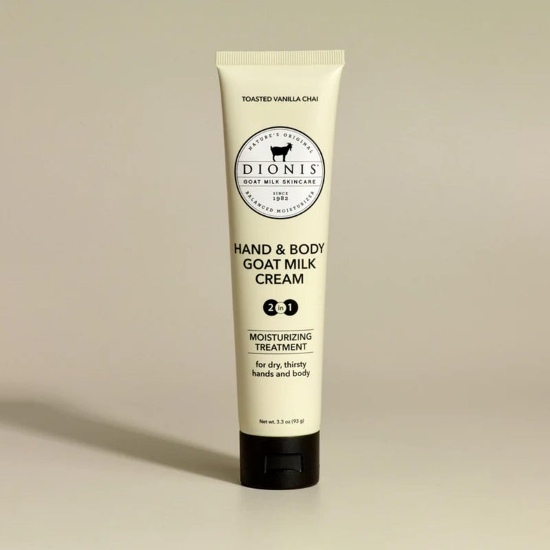 Dionis Goat Milk Skincare Scented Hand & Body Cream - Travel Size Lotion For Hydrating & Moisturizing Dry and Sensitive Skin, Cruelty Free, Paraben Free Made in The USA, Vanilla Chai, 3.3 oz - Image 3