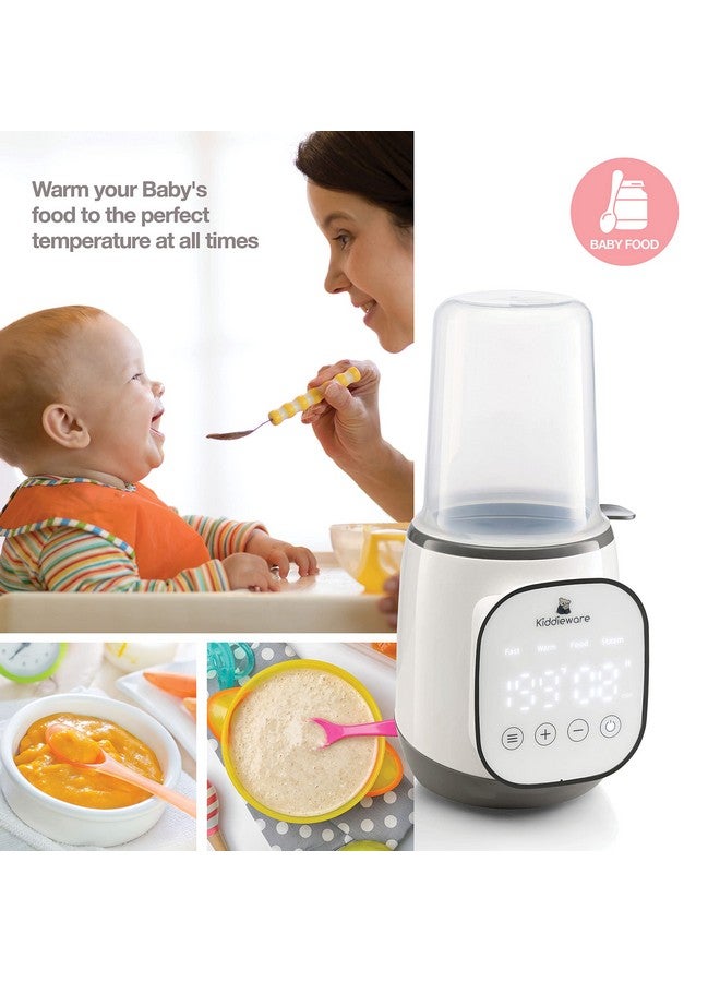 Kiddieware Baby Bottle Warmer for Breastmilk - 5-in-1 Feeding Bottle Warmers for all Bottles, Food Jars, and Breastmilk Bags - Smart Accurate Temperature Control, Automatic Shut-Off Milk Warmer for Baby - Image 5