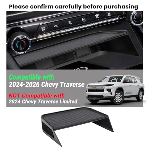 Carwiner Center Console Organizer Tray Compatible with 2024-2026 Chevy Traverse Accessories, Console Storage Box Compartment Tray（Not Compatible with 2024 Chevy Traverse Limited） - Image 2