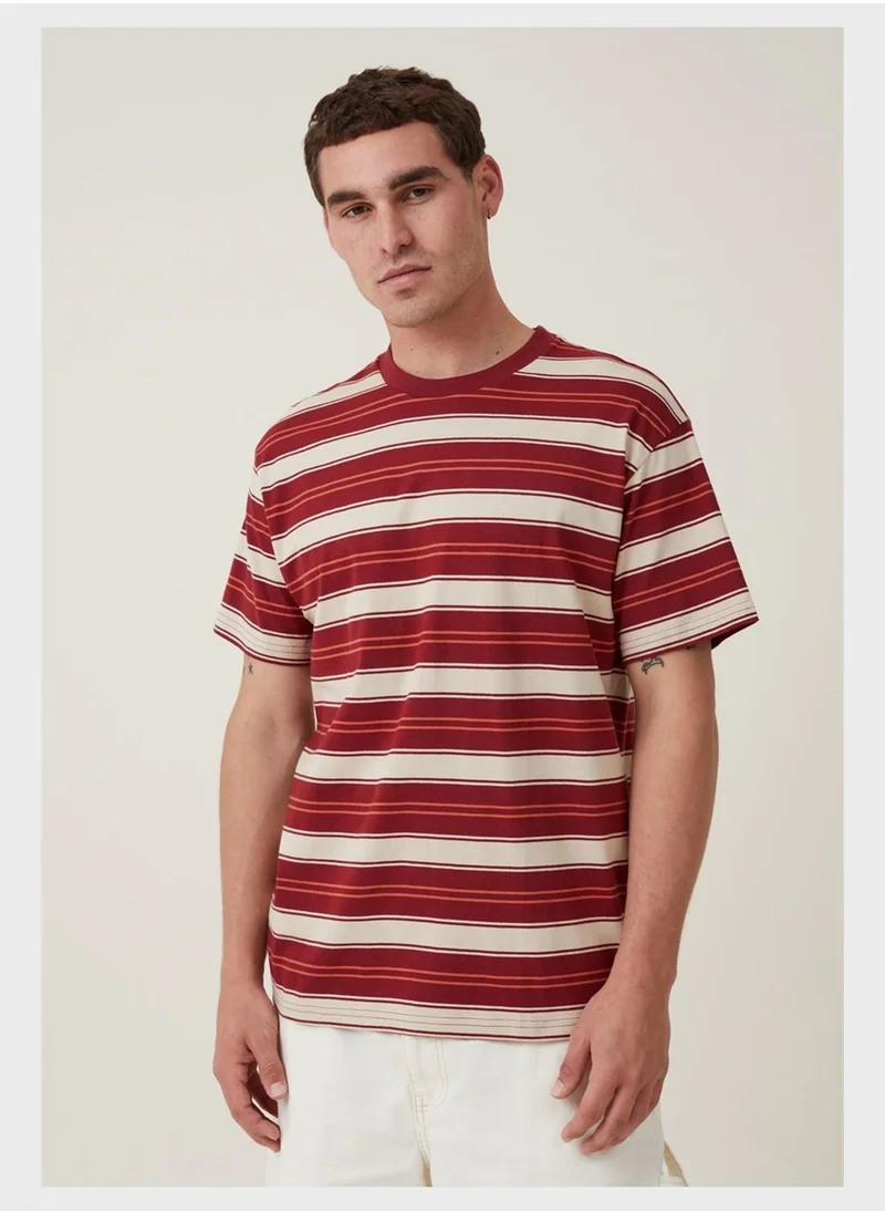 Cotton On Striped Crew Neck T-Shirt
