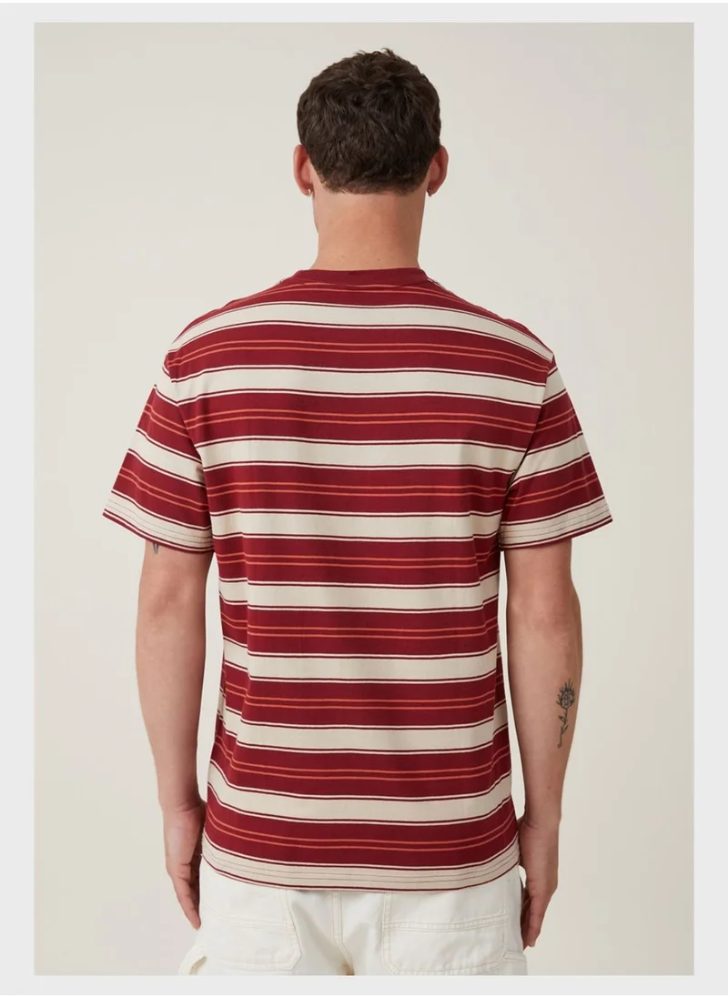 Cotton On Striped Crew Neck T-Shirt