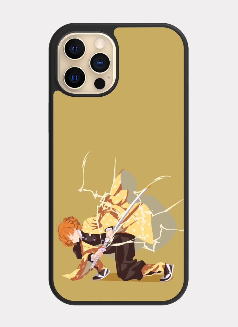PXLAAT iPhone 12 Pro case cover  Slayer Zenitsu - Image 1