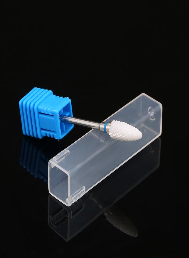 Nail Drill Bits Ceramic Nail Drill Bit Set for Acrylic Gel Nail Polishing Cuticle Dead Skin Removal Replacement Nail Drill Bits for Nail Drill Machine Manicure Pedicure Tools 6pcs - Image 1