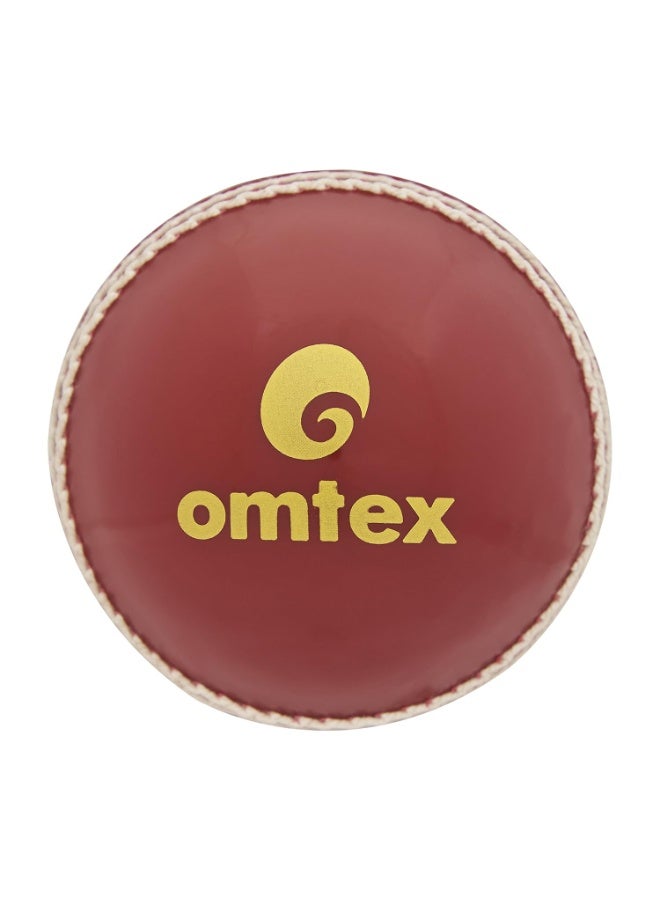 omtex Cricket Ball (Red1) - Image 3