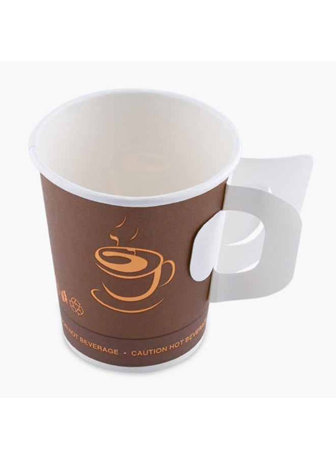 Home Box طقم أكواب ورقية مع مقبض 50 قطعة سعة 200 مل - Image 1