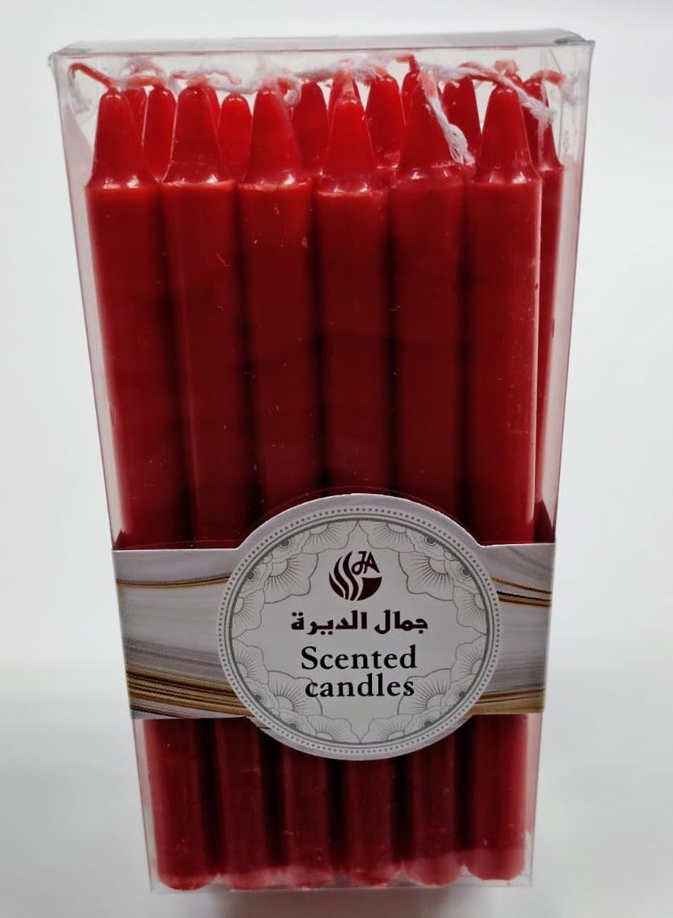 Scented Candles Red 18 Pieces Set 14 cm - Image 3