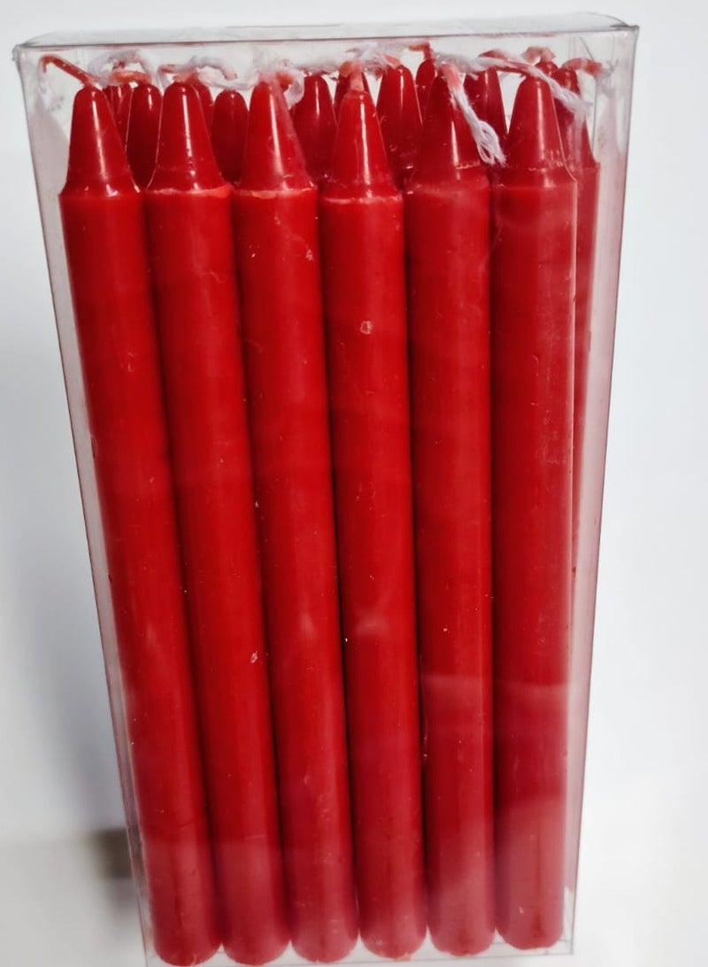 Scented Candles Red 18 Pieces Set 14 cm - Image 4