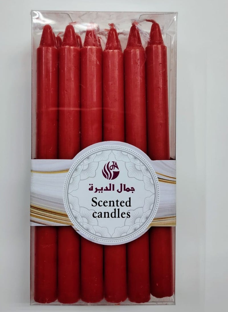 Scented Candles Red 18 Pieces Set 14 cm - Image 5