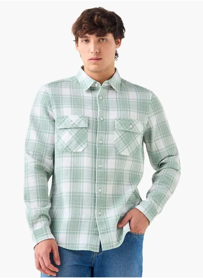 Lee Cooper Lee Cooper Checked Shirt with Pockets