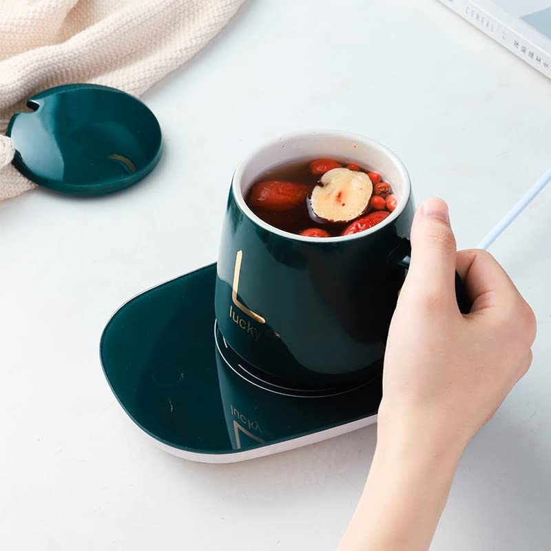 Lariox Coffee Mug Warmer Electric Coffee Warmer for Desk with Auto Shut Off Smart Cup Warmer for Warming Heating Coffee Beverage Milk Tea and Hot Chocolate Mug Included Multicolored - Image 3