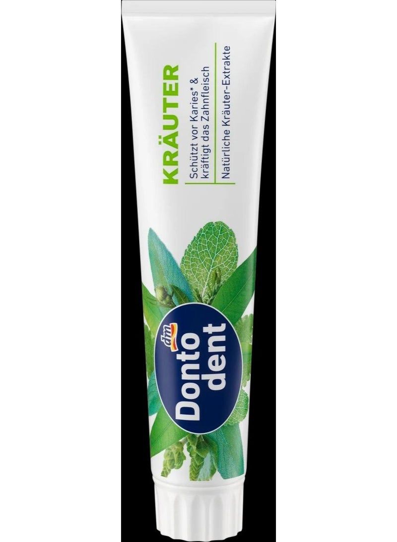 Dontodent Zahncreme Kräuter, 125 ml