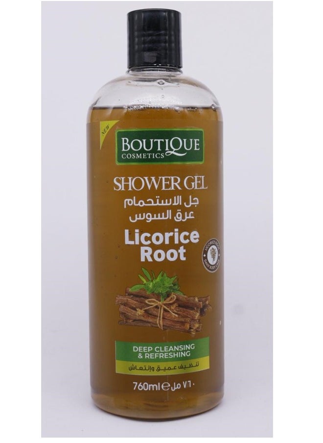 BOUTIQUE BOUTIQUE SHOWER GEL LICORICE ROOT DEEP CLEANSING & REFRESHING 760ML  - Image 1