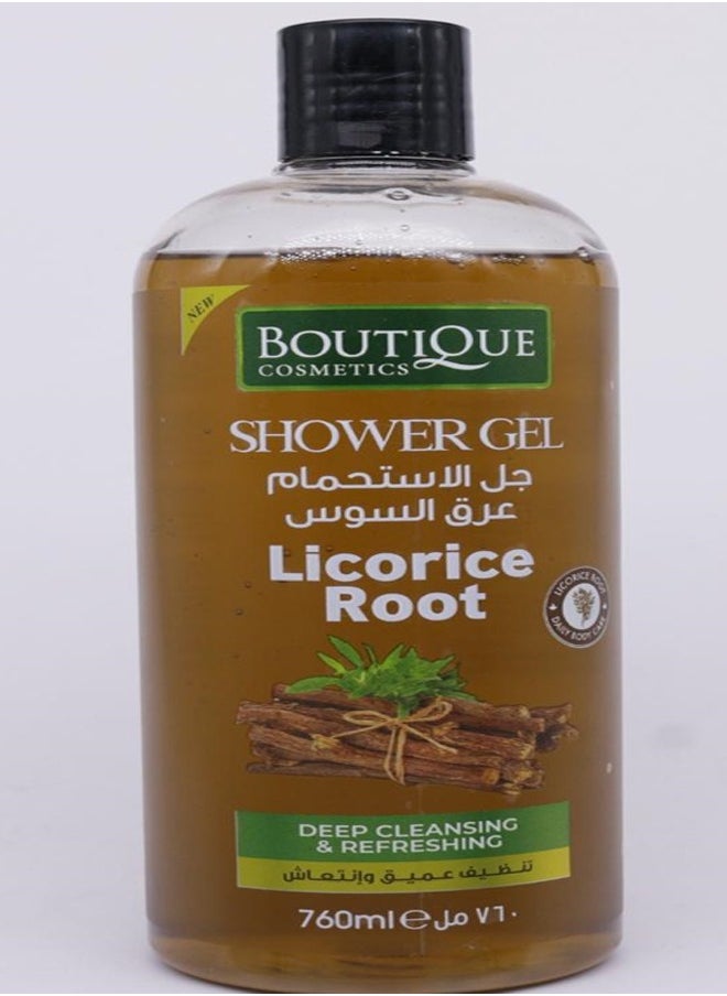 BOUTIQUE BOUTIQUE SHOWER GEL LICORICE ROOT DEEP CLEANSING & REFRESHING 760ML  - Image 2