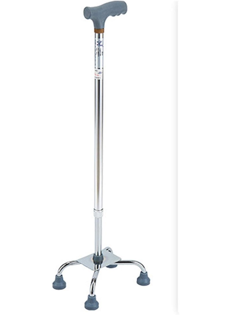 عكازات محمولة خفيفة الوزن قابلة للتعديل بقاعدة رباعية الأرجل، عكازات لكبار السن مانعة للانزلاق وخفيفة الوزن، عصي مشي احترافية - Image 1