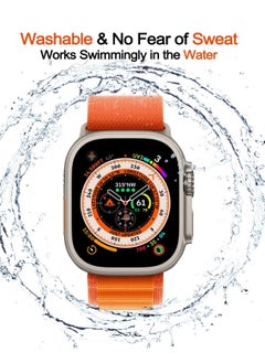 BORTONY 4 Pack Alpine Loop Compatible with Apple Watch Ultra Band 49mm Men Women Adjustable Sport Elastic Nylon Strap for iWatch Series Ultra/SE/8/7/6/5/4/3/2/1  - Image 5