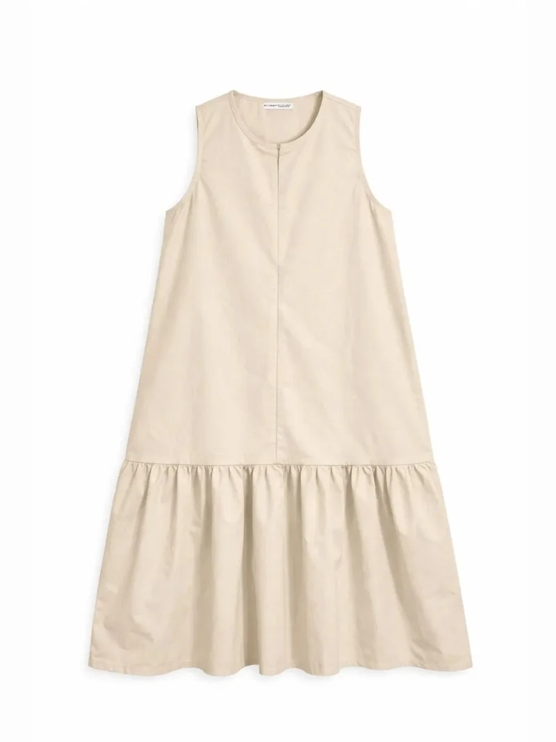 ميكسراي Mixray Maxi Dress with Collar and Ruffle Details