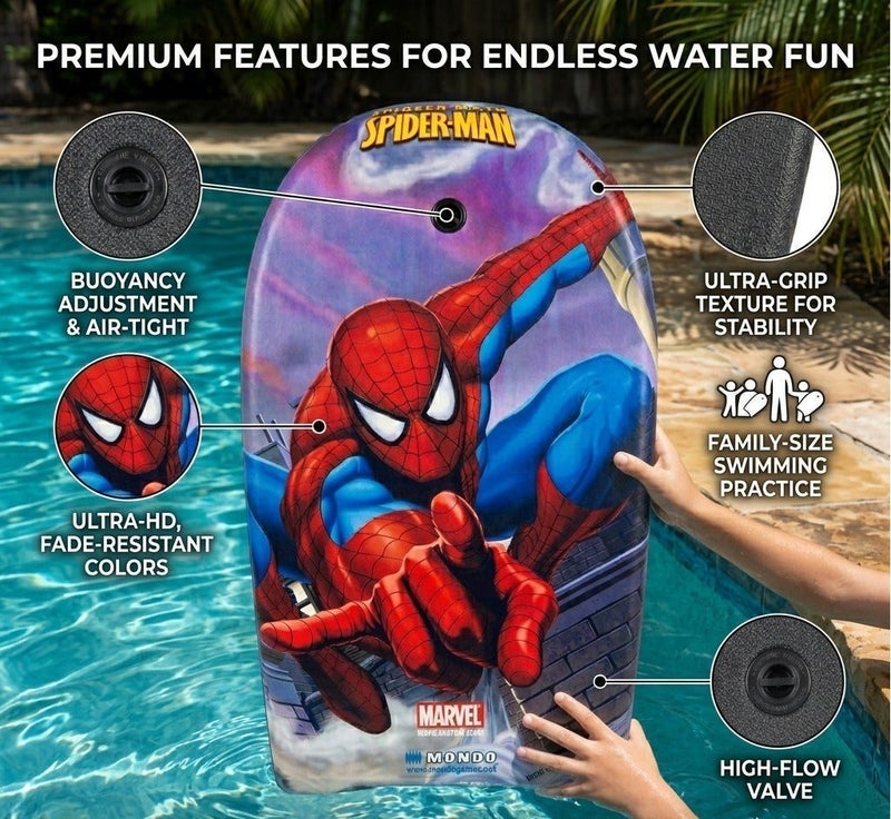 MONDO Body Board 84cm for Kids, Lightweight Foam Bodyboard Surf Board Float - Durable Boogie Board for Children & Teenagers - Ideal for Beach, Ocean and Pool Fun - Image 4