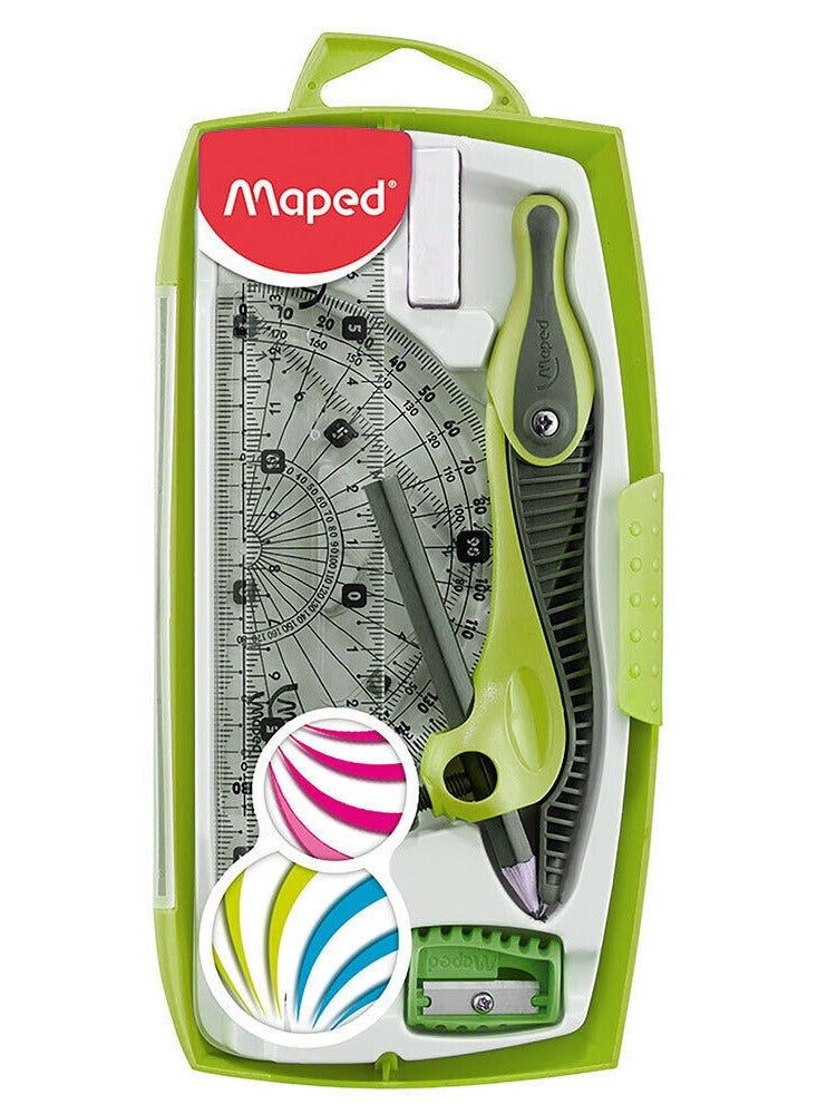 Maped مجموعة من 8 قطع من ألعاب الرياضيات الهندسية بألوان متنوعة - Image 2