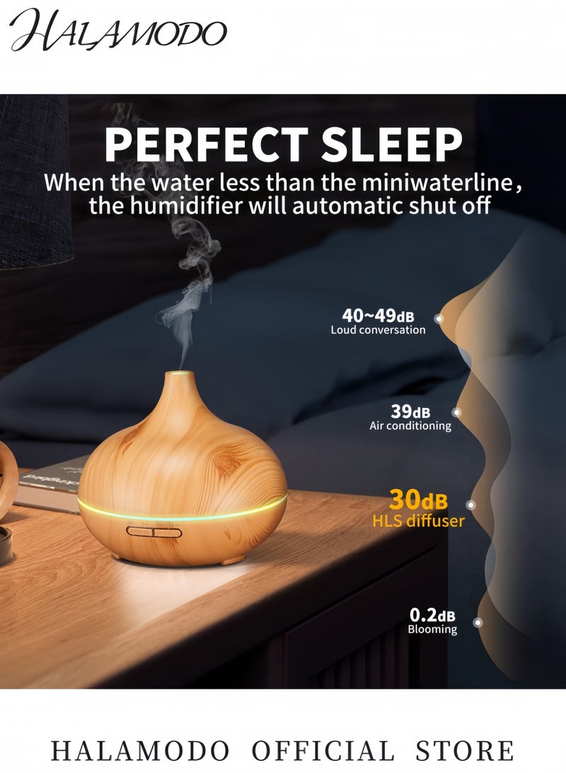هالامودو جهاز ترطيب الهواء بالروائح العطرية مع جهاز تحكم عن بعد، لون بيج، 22.50×17.00×17.00 سم - Image 4