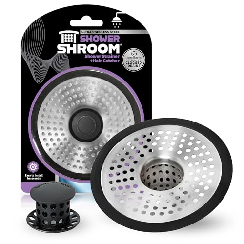 Shower Shroom ShowerShroom SHSULT755 Ultra Revolutionary Shower Hair Catcher Drain Protector, No Size, Stainless - Image 1
