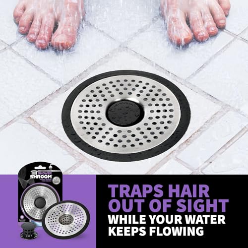 Shower Shroom ShowerShroom SHSULT755 Ultra Revolutionary Shower Hair Catcher Drain Protector, No Size, Stainless - Image 2