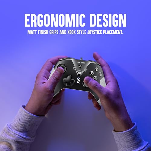 Ant Esports GP165 Wired Controller with Hall Effect Magnetic Triggers for PC/PS3/Android (Black/Grey) - Image 3
