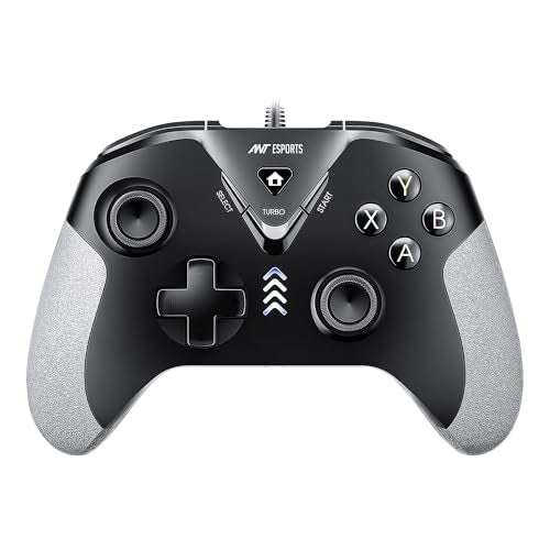 Ant Esports GP165 Wired Controller with Hall Effect Magnetic Triggers for PC/PS3/Android (Black/Grey) - Image 1
