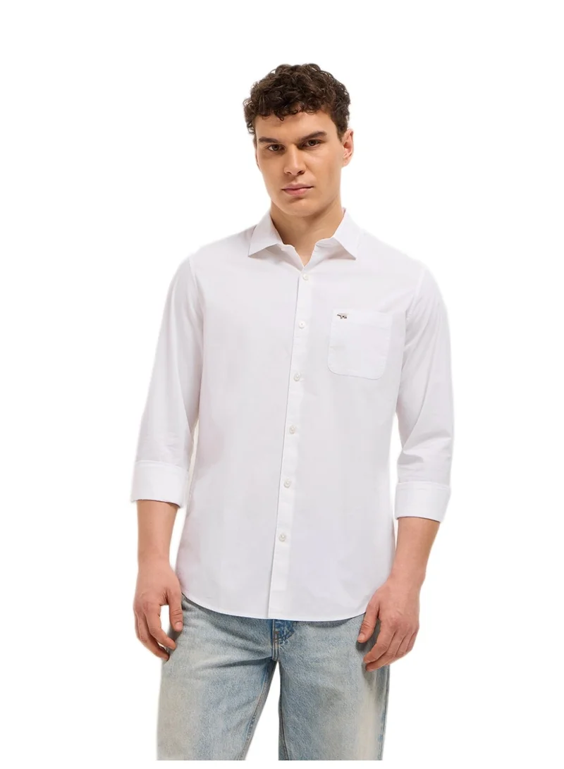 THE BEAR HOUSE Men’s Shirt for Office, Casual &amp; Party Wear | Comfortable Long Sleeve Shirt with Classic Collar, Button Closure &amp; Versatile Stylish Look
