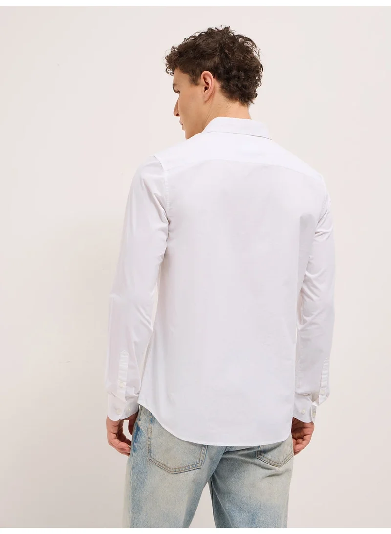 THE BEAR HOUSE  Men’s Shirt for Office, Casual & Party Wear | Comfortable Long Sleeve Shirt with Classic Collar, Button Closure & Versatile Stylish Look for Men | Best Price UAE