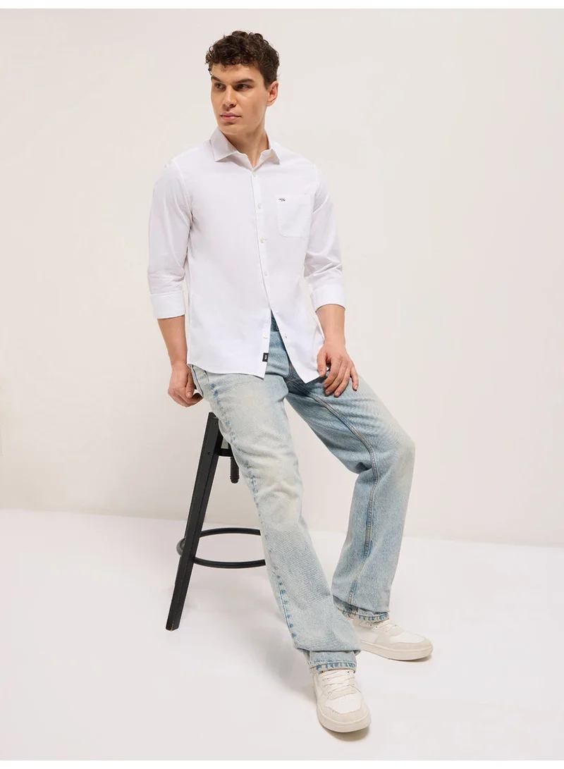 THE BEAR HOUSE  Men’s Shirt for Office, Casual & Party Wear | Comfortable Long Sleeve Shirt with Classic Collar, Button Closure & Versatile Stylish Look for Men | Best Price UAE