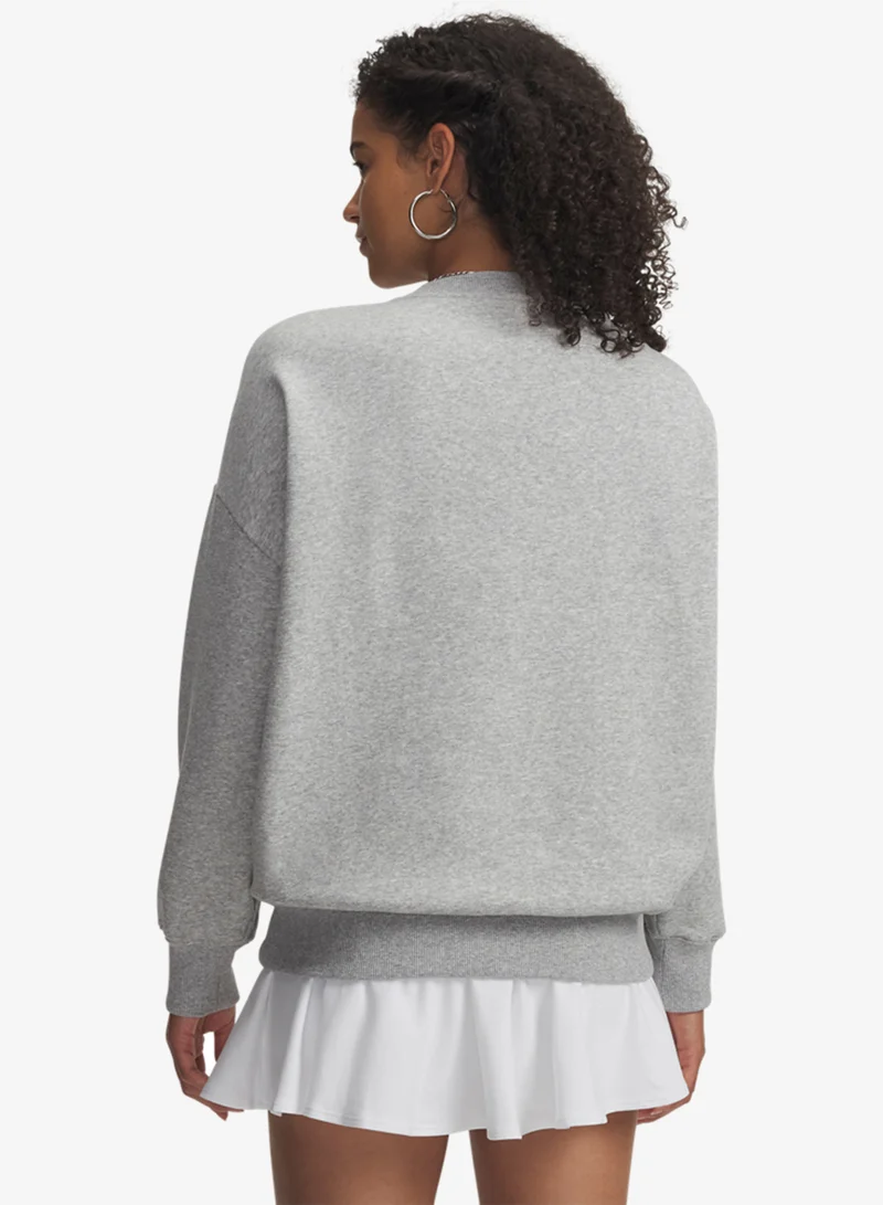 UNDER ARMOUR Rival Fleece Oversized Varsity Sweatshirt