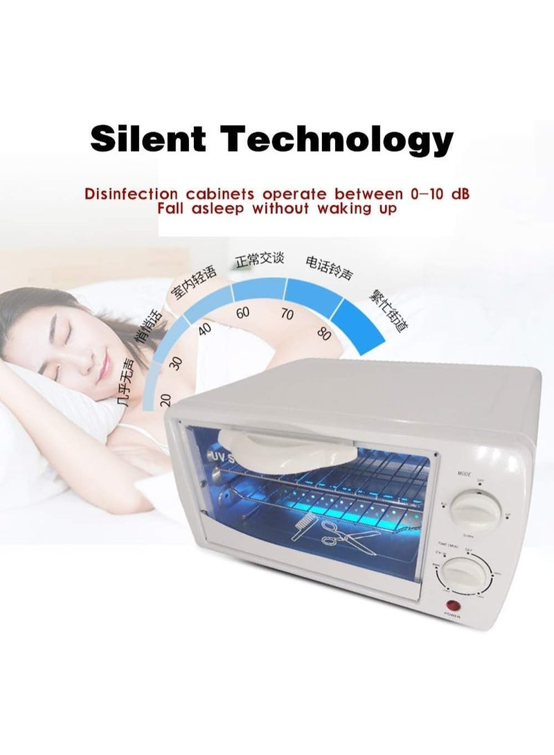 BLC Ultraviolet Sterilization, UV Disinfection Cabinet 2 -Tiers Sterilization Tray, UV Sterilizer with Timer for Home Use, Barbers, Manicure, Beauty Salons and Spas,White - Image 3