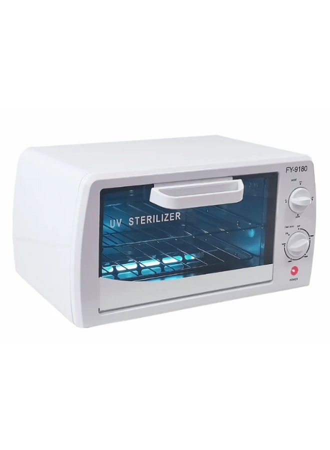 BLC Ultraviolet Sterilization, UV Disinfection Cabinet 2 -Tiers Sterilization Tray, UV Sterilizer with Timer for Home Use, Barbers, Manicure, Beauty Salons and Spas,White - Image 1