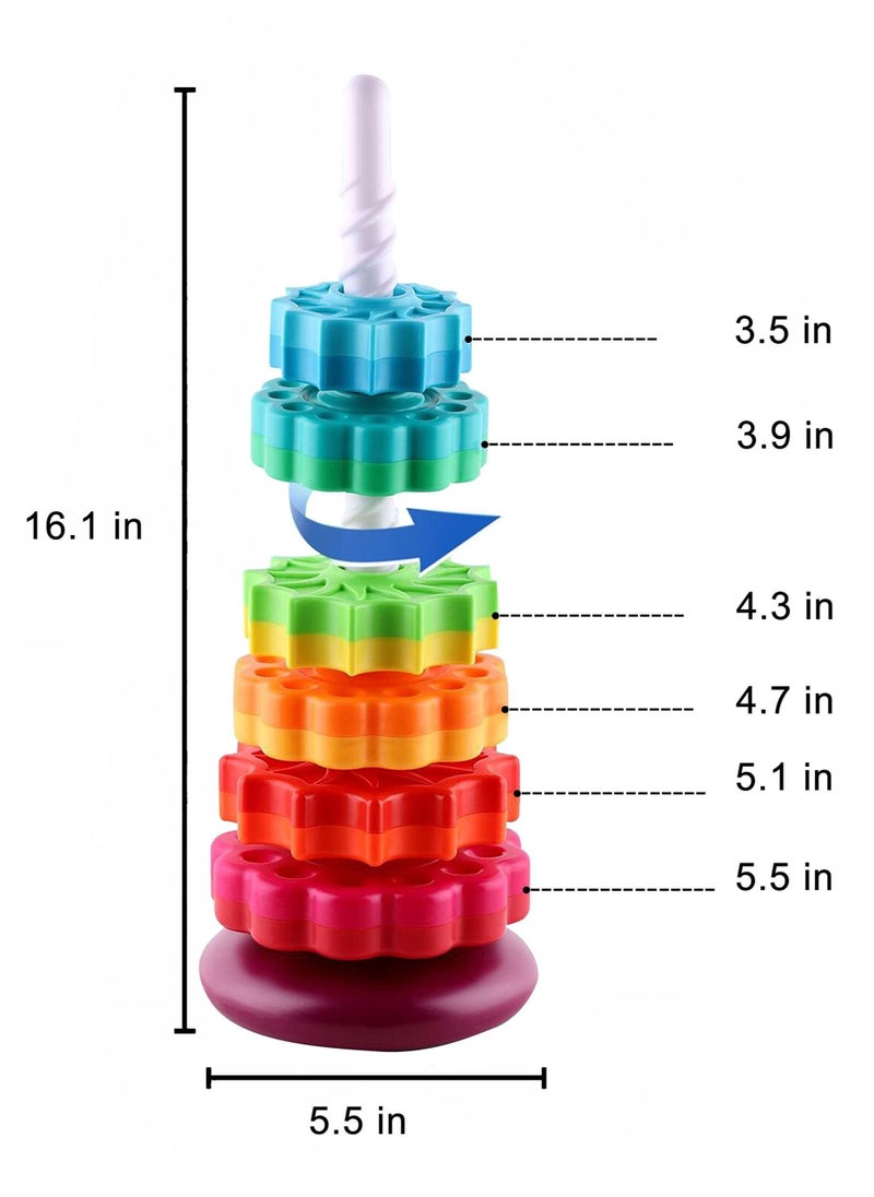 Generic - Baby Spinning Toy For Focus Dexterity Brain Development Interactive Learning Stacking Toys - Image 1