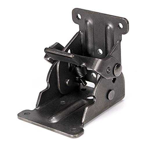 MDLUU Table Leg Folding Brackets, Foldable Hinge Hardware, Self- Lock Extension Collapsible Shelf Bracket Support for Bed Leg, Wall Shelf, Saving Space, Pack of 2 - Image 2