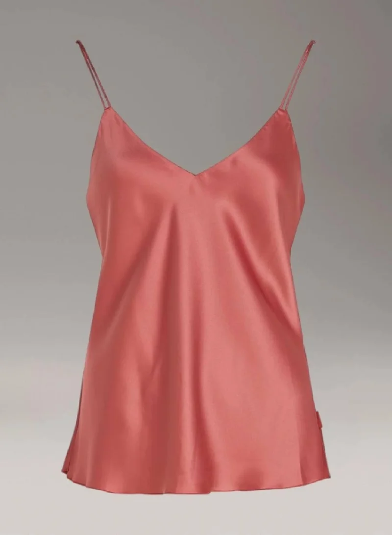 كالفن كلاين بلوزة بيجامة كامي من الساتان