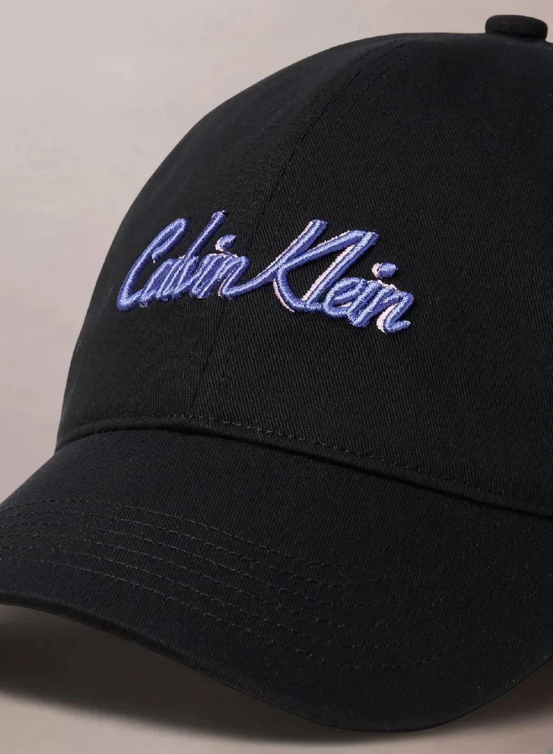 Calvin Klein Black Twill Logo Cap for Women | Best Price UAE