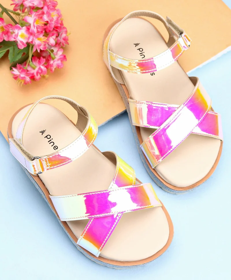 Pine Kids Pine Kids Velcro Closure Sandals - Pink