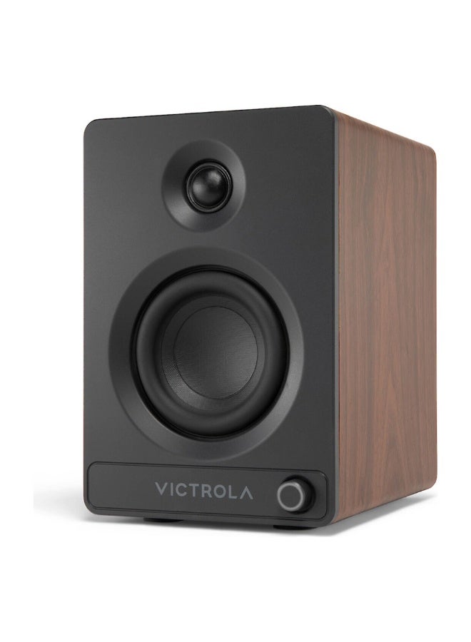 Victrola Tempo – Bluetooth Bookshelf Speakers - Walnut - Image 4