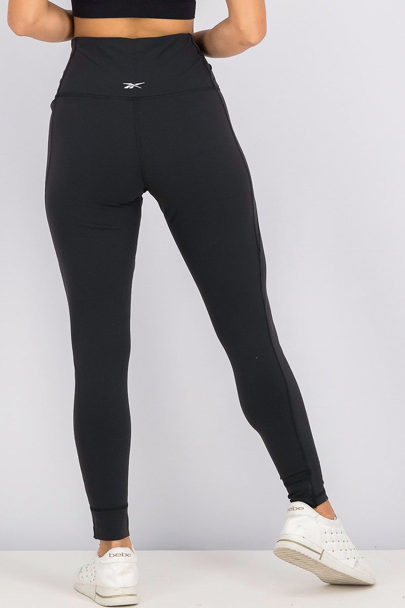 Reebok سروال ضيق عالي الخصر للنساء، أسود - Image 2