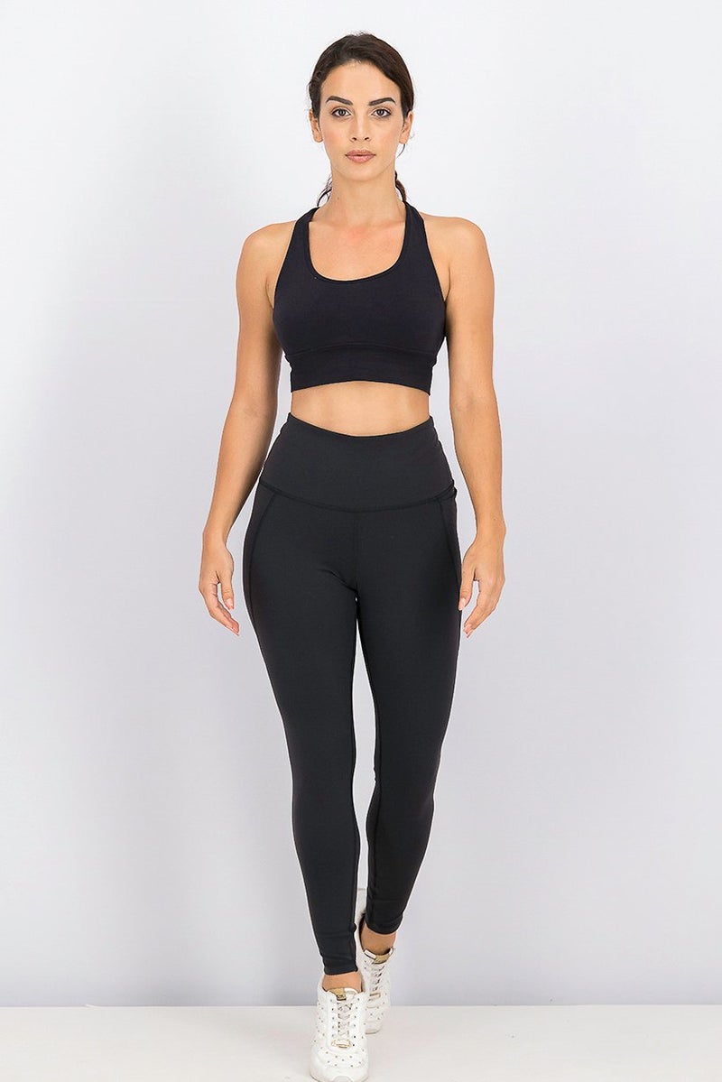 Reebok سروال ضيق عالي الخصر للنساء، أسود - Image 4