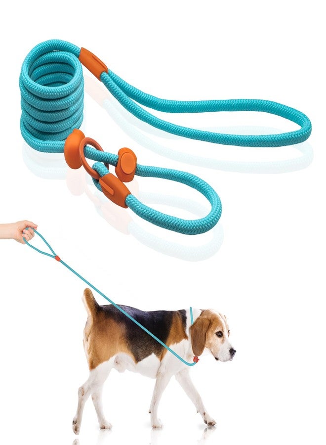 CUTEABC Slip Leads for Puppies & Medium Dogs - 5 FT Training Leash, Lightweight Rope, No Pull, Quick Loop, Blue - Image 1