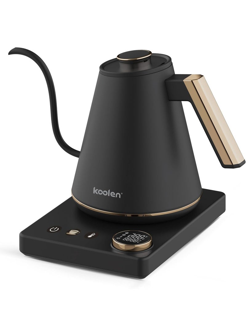 1100 W Electric Gooseneck Smart Kettle with Digital Display, 1-Liter Capcity, Black 1 L 1000 W 800102057 black