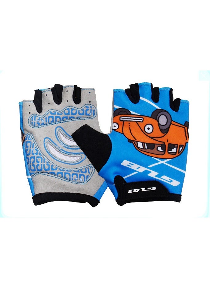GUB GUB S022 half finger gloves for Kids  Material: Lycra Fabric Microfiber leather 2 size: Fit for Kids' outdoor sports Multi colors  - Image 1