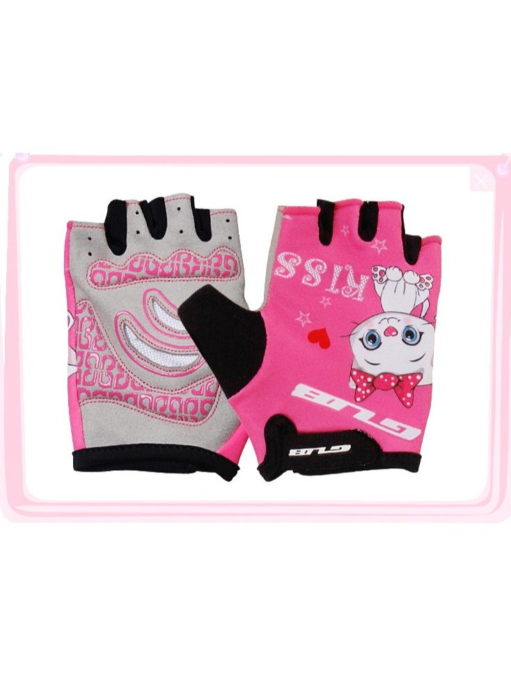 GUB GUB S022 half finger gloves for Kids  Material: Lycra Fabric Microfiber leather 2 size: Fit for Kids' outdoor sports Multi colors  - Image 2