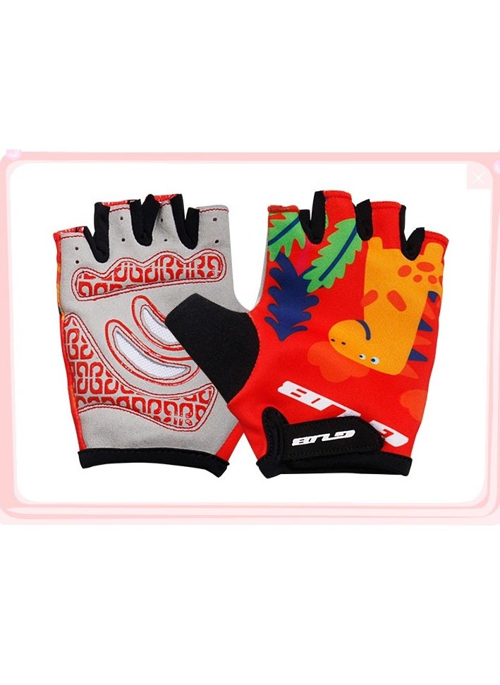 GUB GUB S022 half finger gloves for Kids  Material: Lycra Fabric Microfiber leather 2 size: Fit for Kids' outdoor sports Multi colors  - Image 3