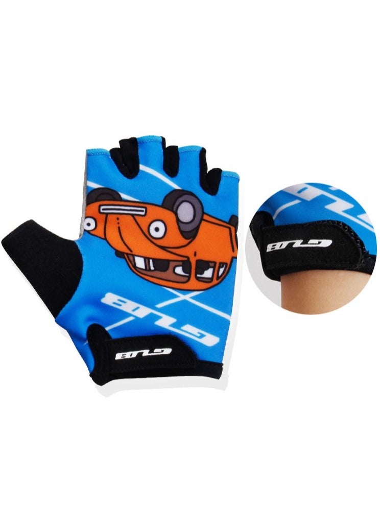 GUB GUB S022 half finger gloves for Kids  Material: Lycra Fabric Microfiber leather 2 size: Fit for Kids' outdoor sports Multi colors  - Image 4