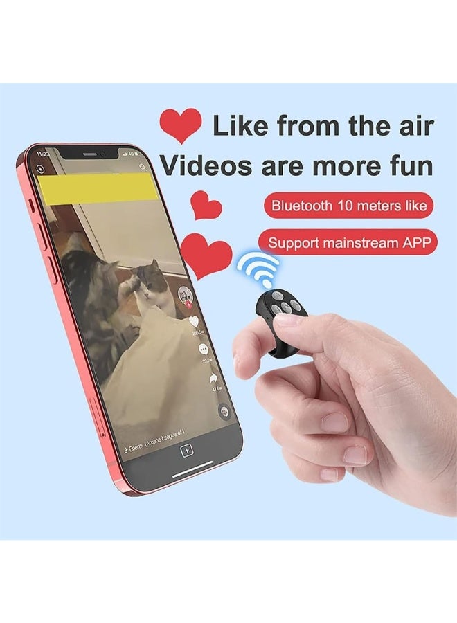 سکیلو حلقة تحكم عن بعد   TikTok قابلة للتمرير - جهاز تحكم عن بعد بالإصبع بتقنية البلوتوث لأجهزة Android وiPhone وiPad، جهاز تحكم عن بعد للكاميرا قابل لإعادة الشحن، تطبيق Kindle، جهاز تحكم لاسلكي بالفيديو والموسيقى - Image 3
