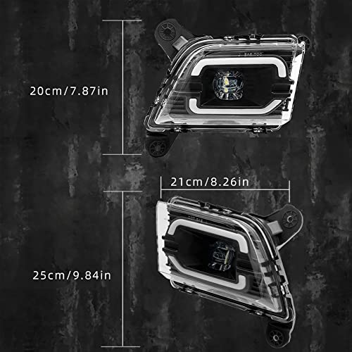 BOXLIGHT LED with DRL Fog Lights Compatible with 2019-2023 Chevrolet Silverado 1500 2500HD 3500HD, Chevy Front Bumper Driving Fog Lights with Switch and Wiring Set - Image 4